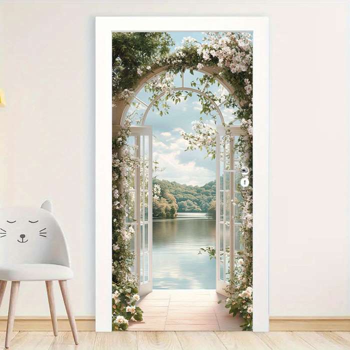 1Pc 76.96x199.9cm Door Window Sticker