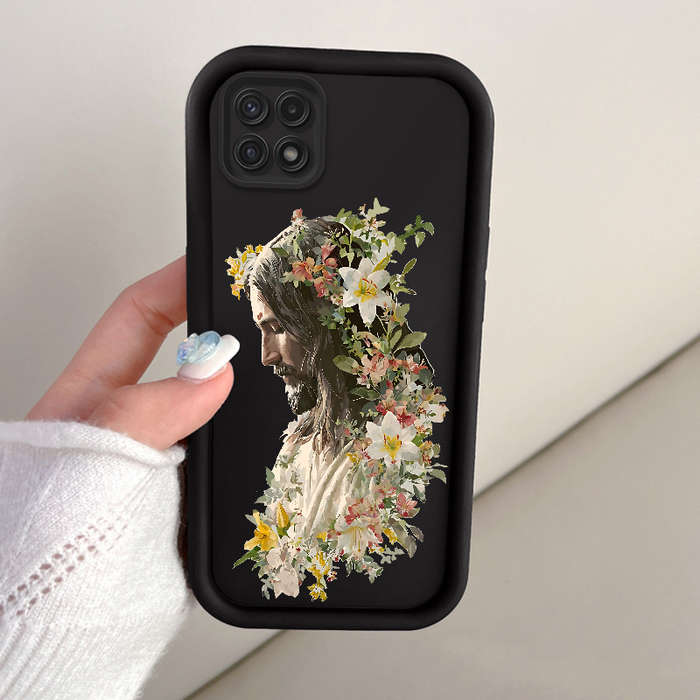 1pc Black For Samsung Galaxy A12 Phone Cases