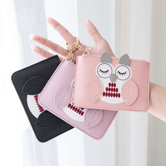 1pc Women's Mini Coin Purse Simple and Cute Thin Large Capacity Zipper Coin Key Bag Multifunctional