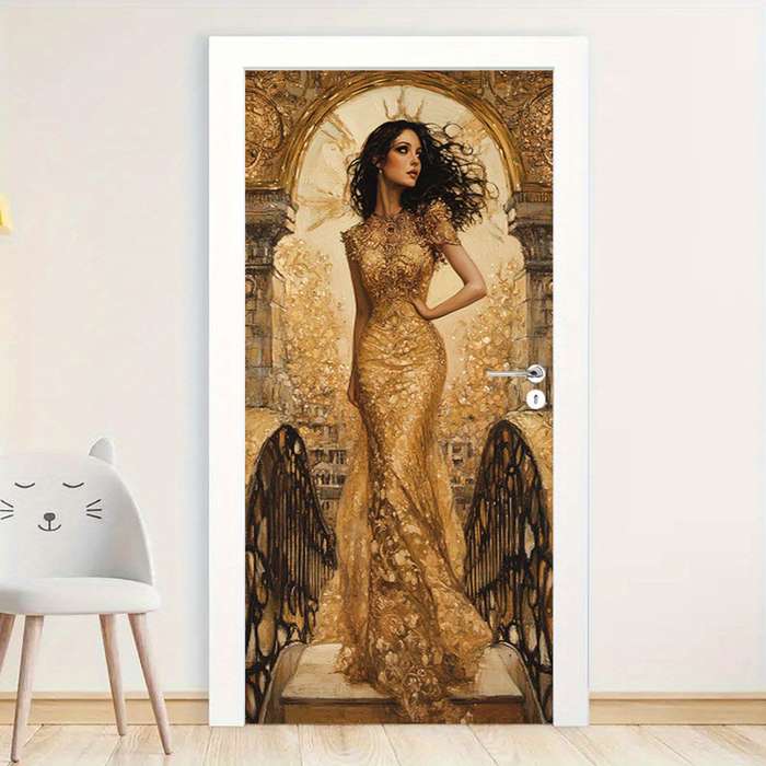1Pc 76.96x199.9cm Door Window Sticker