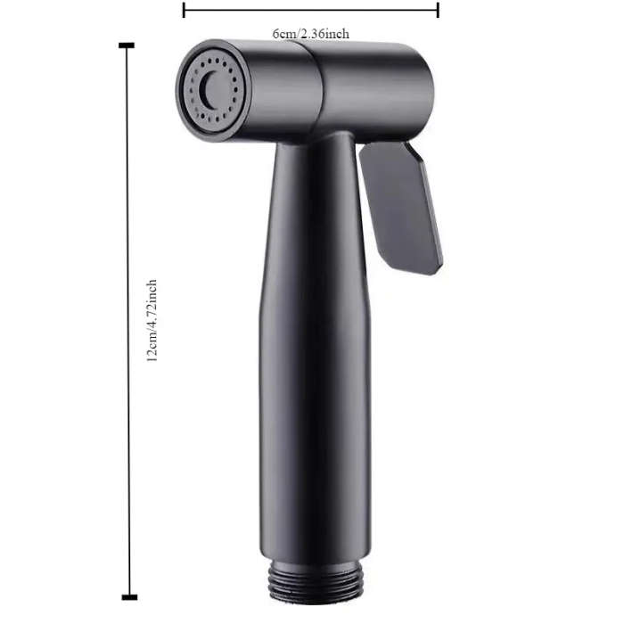 1pc Toilet Handheld Shower High Pressure 4-Mode Powerless Plastic Bathroom Faucet Color sent randoml
