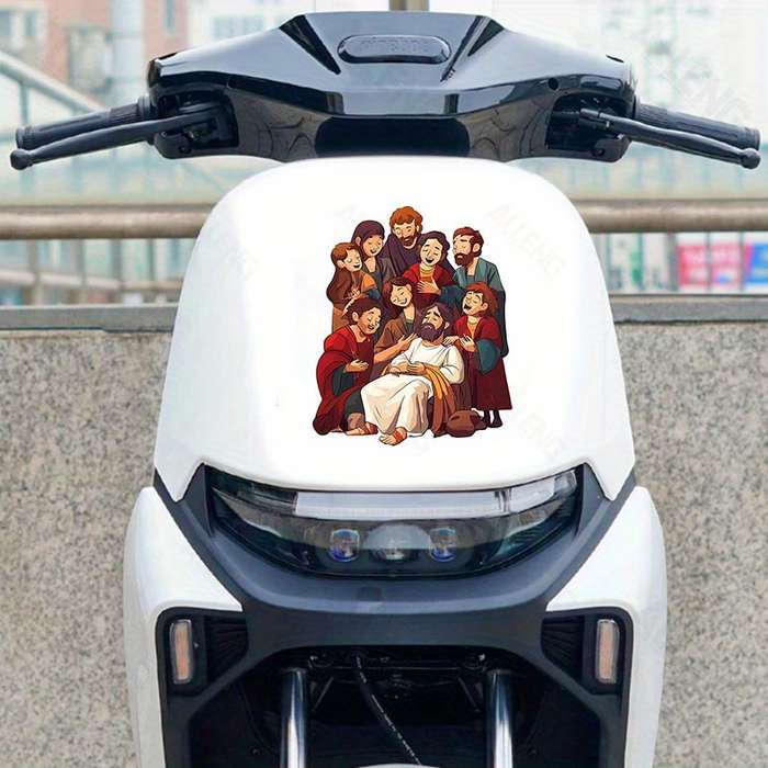 5pcs Jesus Christian Themed Stickers