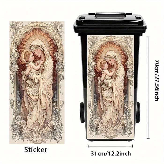 1pc 30.99x69.85cm Jesus Christian Themed Stickers