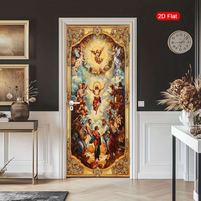 1pc 30.3x78.7 inches   77x200 cm   Jesus Christian Themed Stickers