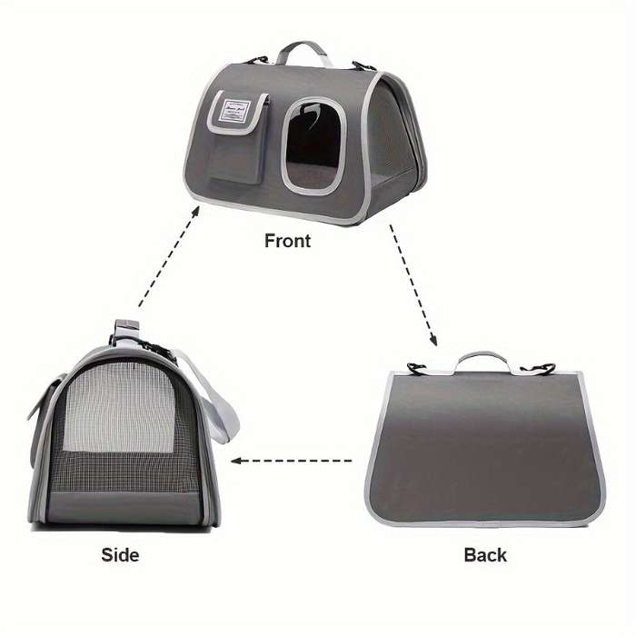 1pc Gray Pet Bag