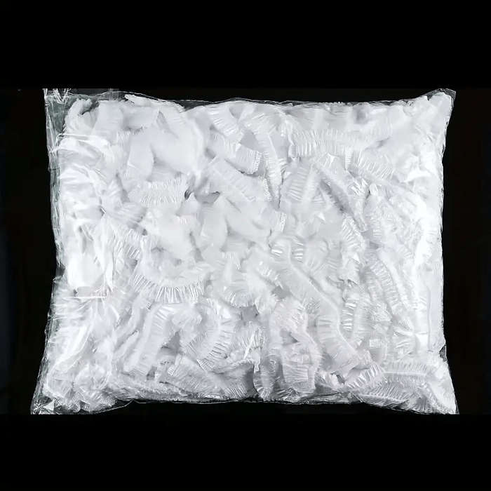 100-Pack Food Grade Plastic Wrap Covers Disposable Elastic Seal Bags for Kitchen Rectangle Cl