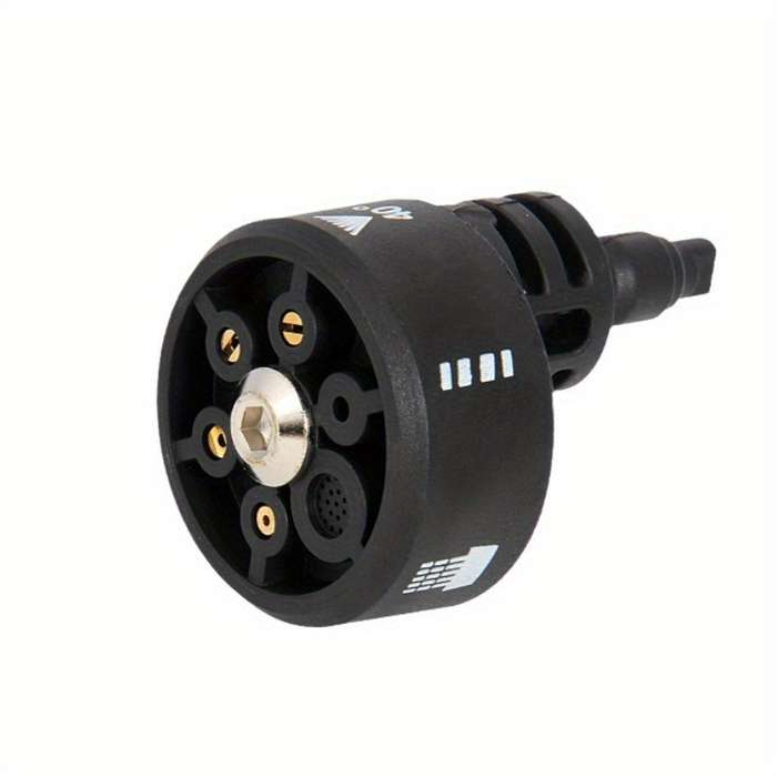 1Pc Black 6In1 High Pressure Water Gun Car Wash Gun Accessories