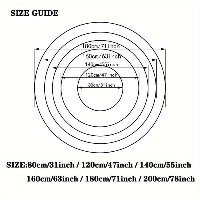 1Pc 140cm 55inch Floor Mat