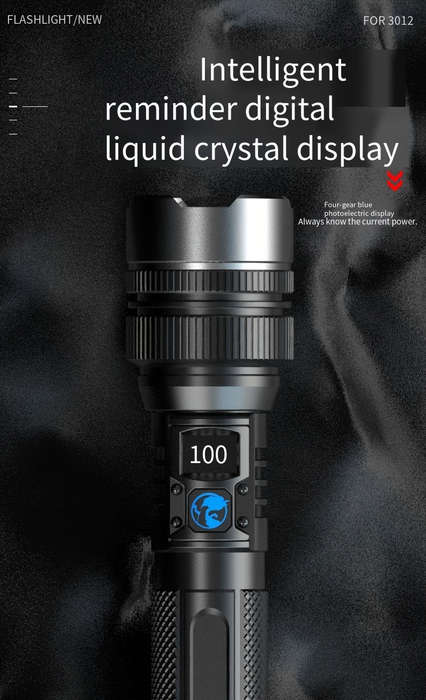 1PC Black Flashlight