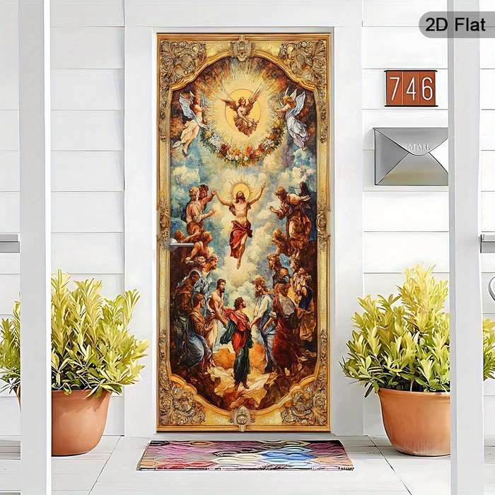 1pc 30.3x78.7 inches   77x200 cm   Jesus Christian Themed Stickers