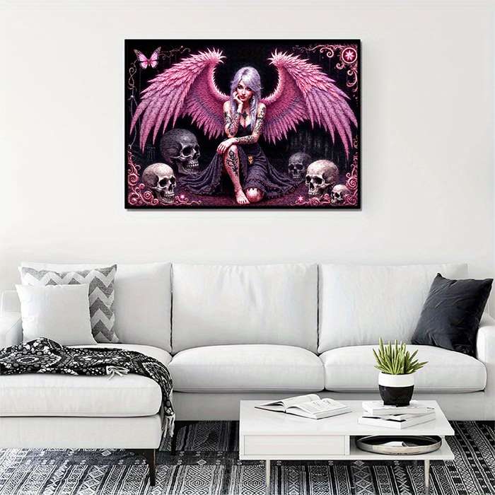 1000pcs Pink Angel Jigsaw Puzzle Large Scratch-Resistant High Quality DIY Brain