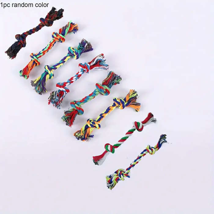 Durable Dog Leash Chew Toys In Various Colors