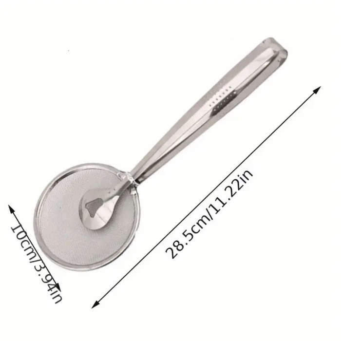 1 Piece Stainless Steel Tongs] Stainless Steel One Piece of Tongs | Versatile And Easy-To-Clean Tool