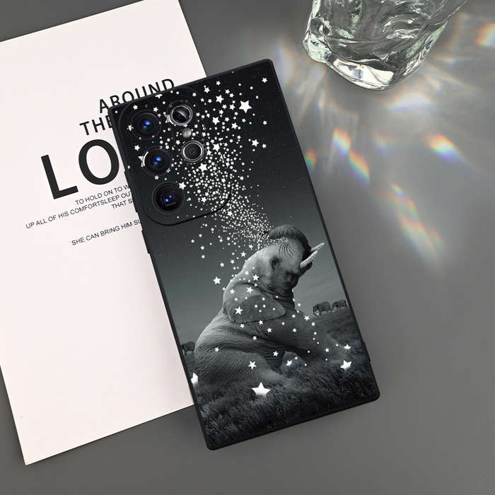 1pc Black For Samsung Samsung Galaxy S23 Ultra Phone Cases