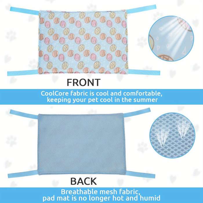 1piece Light Blue Cooling Pad 49x34cm