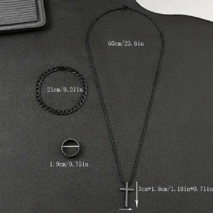 1 Piece Black Jesus Theme Pendant