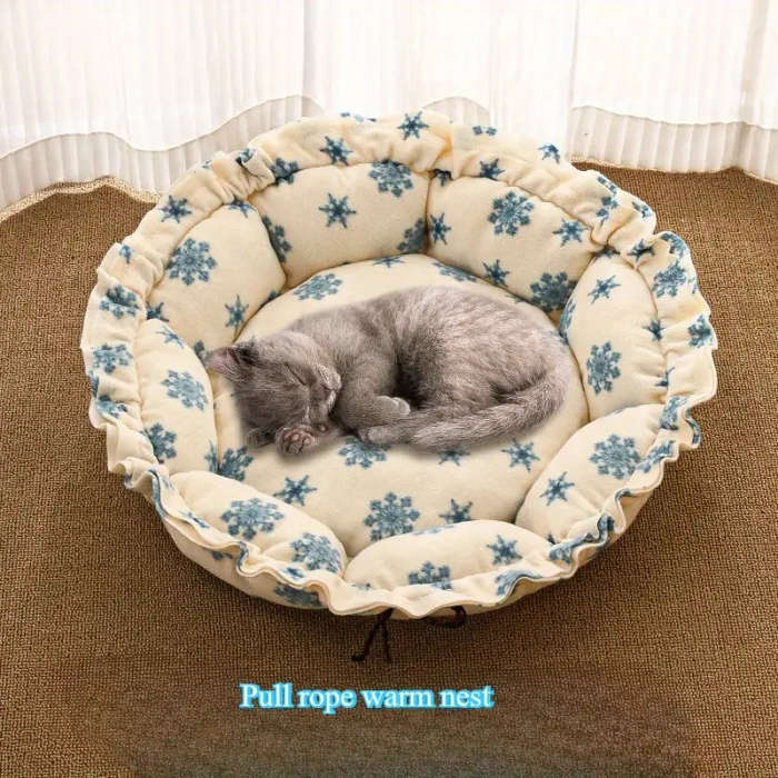 Comfy Pumpkin Themed Pet Bed Small Medium