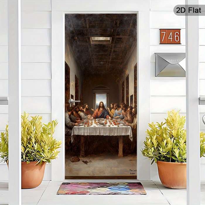 1pc 30.3x78.7 inches   77x200 cm   Jesus Christian Themed Stickers