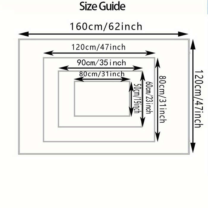 1Pc 60x90cm 23.6x35.4inch Floor Mat