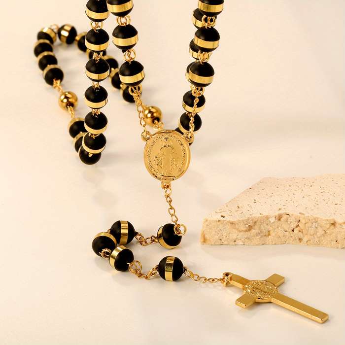 1 Piece Golden Jesus Theme Pendant