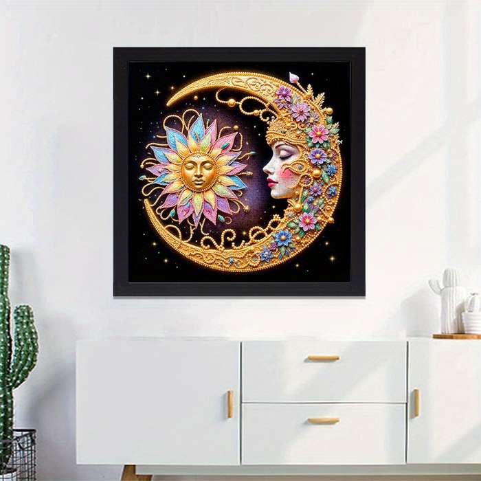 1000pcs Moon and Sun Jigsaw Puzzle Intricate Floral Design Scratch High Quality
