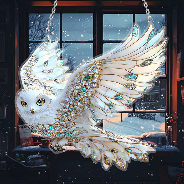 1pc 2D Flat  Acrylic Eagle Window Hanging Animal Theme Sun Catcher Waterproof and Scratch-Resista