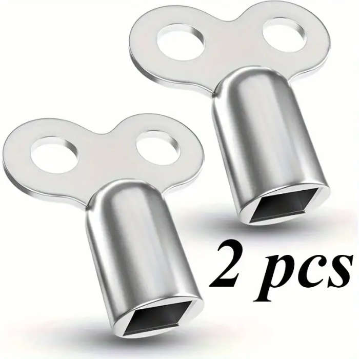 2pcs Durable Zinc Alloy Radiator Bleeder Key  Suitable for heating and ventilation valves High quali