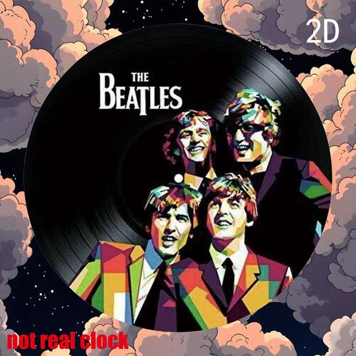 1pc  19.81x19.81cm Round Aluminum Wall Art 2D Flat Print Durable Metal Signs Unique Design E