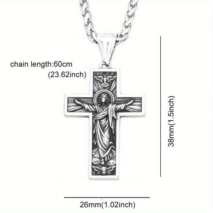 1 Piece 60cm Chain Add Pendant Jesus Theme Pendant