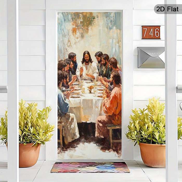 1pc 30.3x78.7 inches   77x200 cm   Jesus Christian Themed Stickers