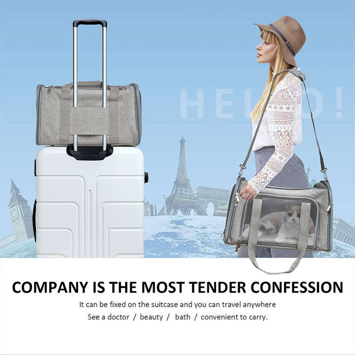 1pc Blacksize Large Size: 45*30*30 cm Pet Bag