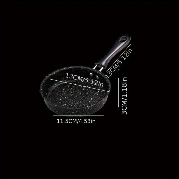 1 Mini Non-Stick Frying Pan With Cast Iron Handle
