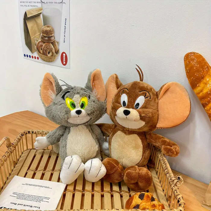 2-Piece Tom and Jerry Plush Doll Set