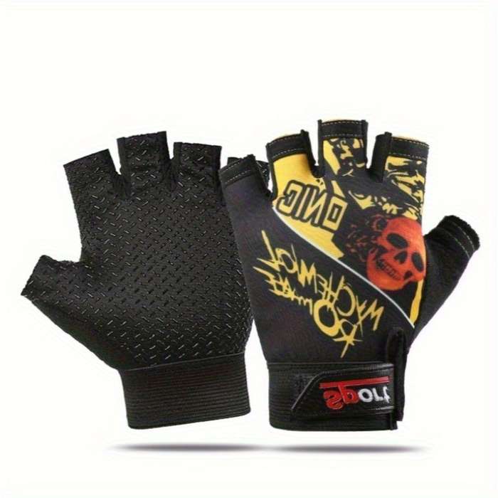1 Pair Red One Size Outdoor Sports Gloves