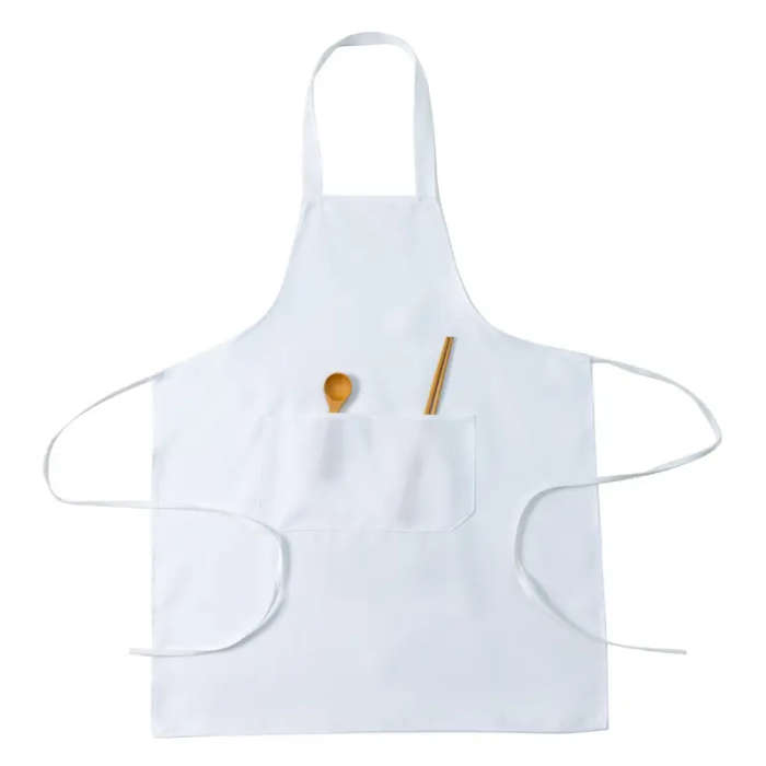 1pc Solid Color Polyester Apron Durable Woven Fabric 112g/m Multi-Purpose with No Print Design for