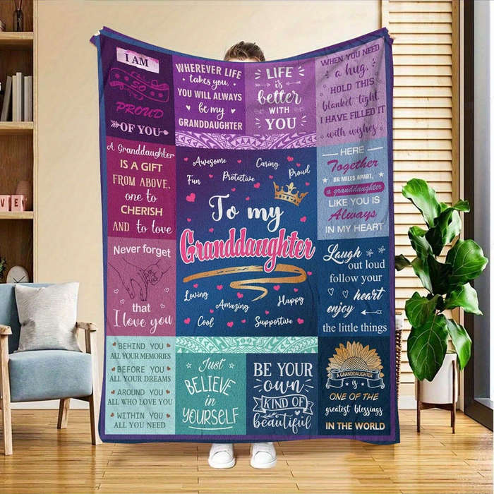 1ps Blanket Color Happiness Flowers Bloom size 200x230cm