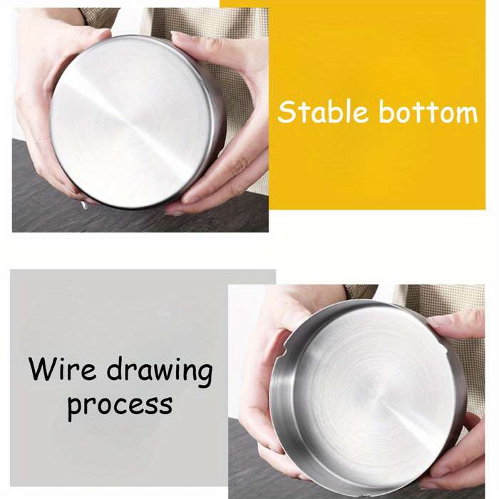 3pcs Stainless Steel Windproof Ashtray Shock-Resistant and Wear-Resistant Easy to Clean
