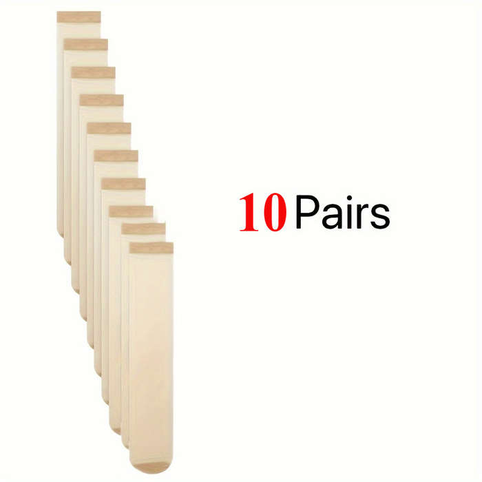 10 Pairs Black One Size High Elastic Socks