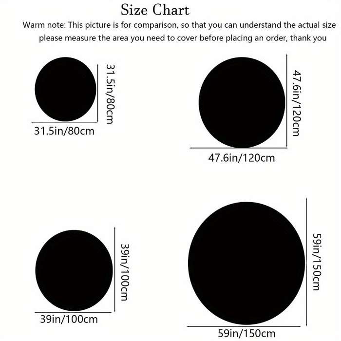 1Pc 47.6inch 120cm Floor Mat