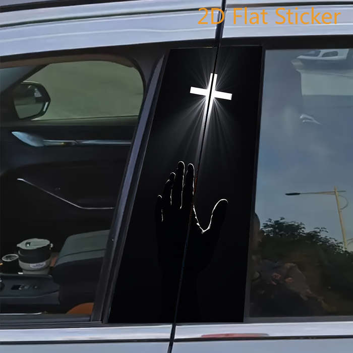 2pcs  Cartoon Jesus Christian Themed Stickers