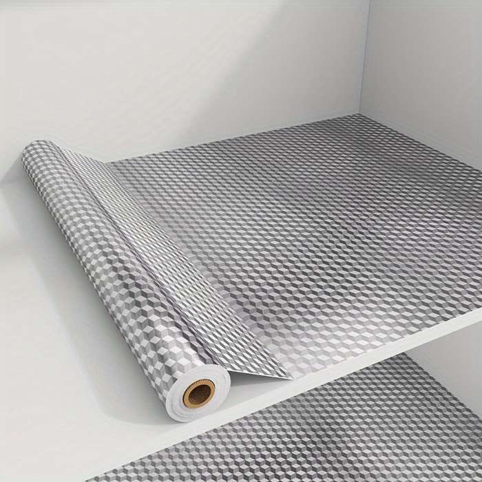 1PC Wall StickersSilvery diamond drawer liner3.0 Meters x 30.0 cm