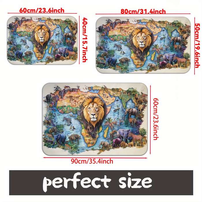 1Pc 15.75x23.62inch 40x60cm Floor Mat