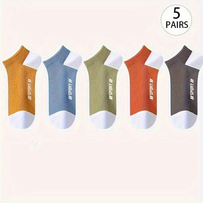 5 Pairs Mixed Color One Size High Elastic Socks