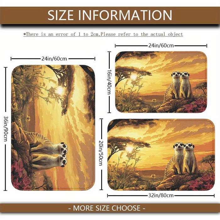 1Pc 40x60cm 16x24inch Floor Mat