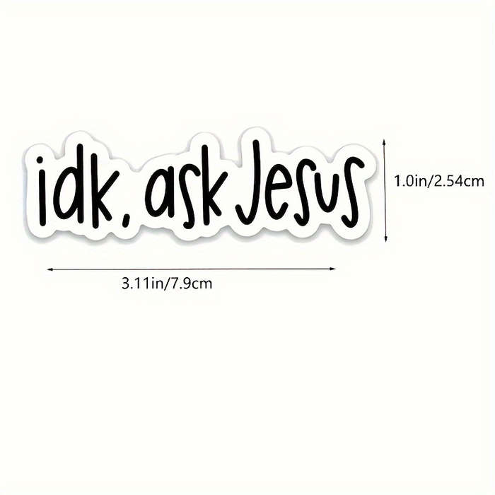 5 Pieces Jesus Christian Themed Stickers