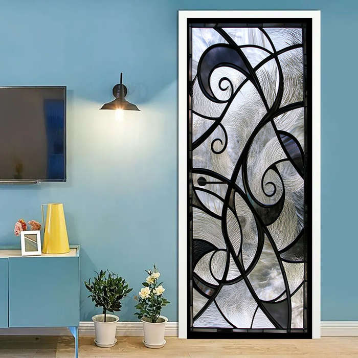 1Pc 76.96x199.9cm Door Window Sticker