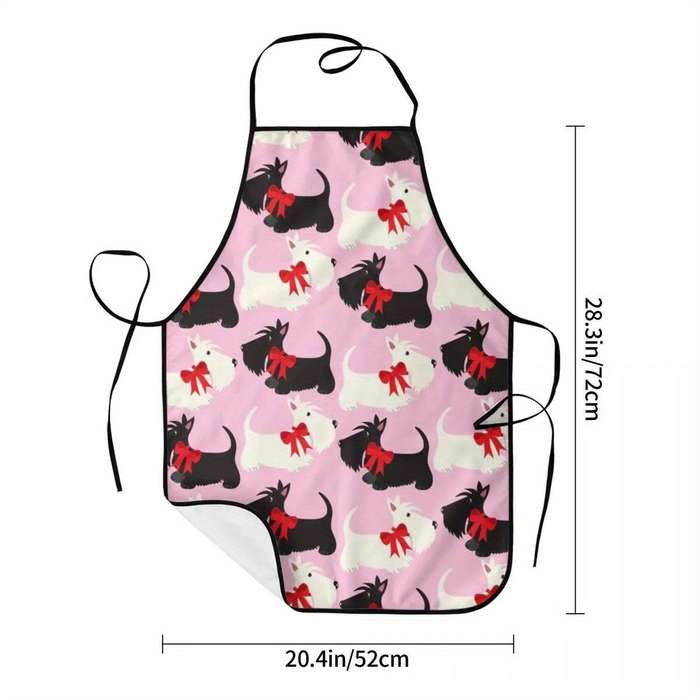1pcs Funny Cute Scottish Terrier Bib Apron