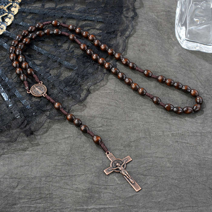 1 Piece Light Coffee Jesus Theme Pendant