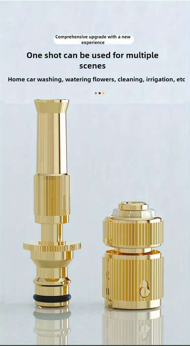 1Pc High Pressure Direct Spray Gun Set Metal Water Nozzle