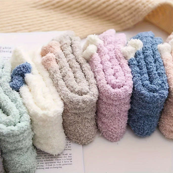 Sock 5 Pairs Of Mixed Colors Randomly  One Size